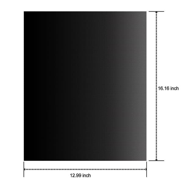 5-pak ovnmåtter - Non Stick 40x33cm Sort