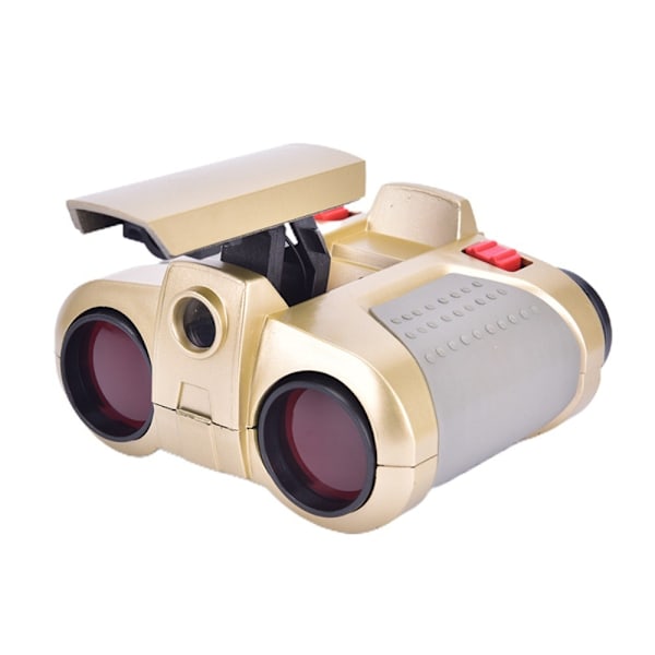 Legetøjsteleskop 4x30mm Night Vision Viewer Overvågningskopi Kikkert Teleskop Lysfokusering til børn Uden batteri Red