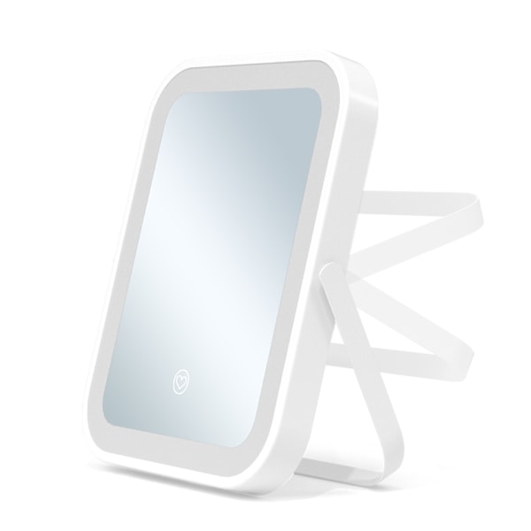 Lighted Vanity Mirror, Makeup Mirror with Light, Dimmable Touch Screen, Portable Travel Mirror with