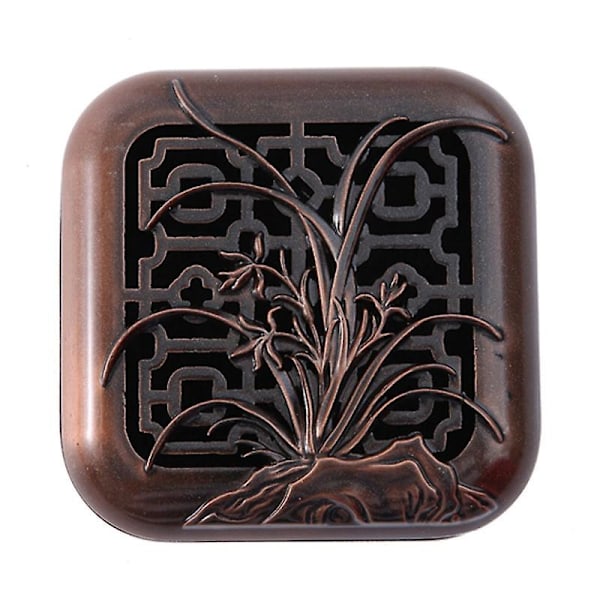 Mini Alloy Incense Box Coil Incense Burner Plum Blossom Bamboo Chrysanthemum