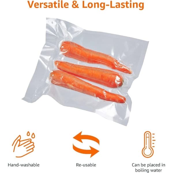 Vakuumförpackningsrullar, 22 cm x 500 cm, 2-pack