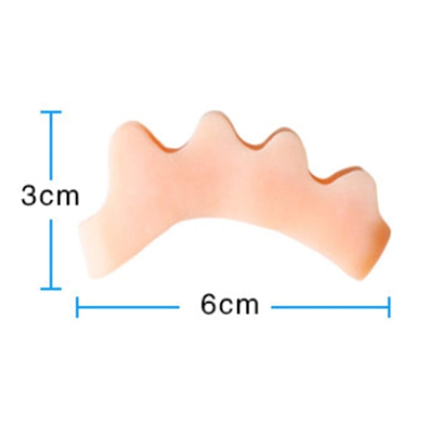 Valgus Tommelkorrigerer til børn, baby, barn, tåoverlappende tåseparator, til dag og nat (2 par)