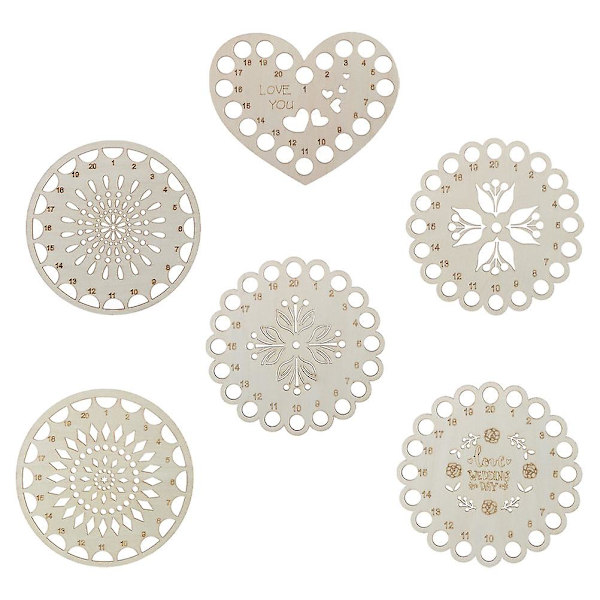 6 st korsstygnsbroderitråd förvaringsskivor broderigarn arrangörer DIY arrangörer