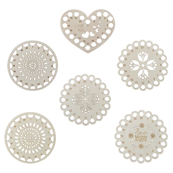 6 stk. korssting tråd opbevaringsplader broderi garn arrangører diy arrangører
