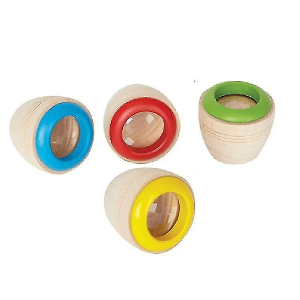 Wooden Educational Magic Kaleidoscope Baby Kid Children Learning Puzzle Toy(2pcs, Randomcolor)