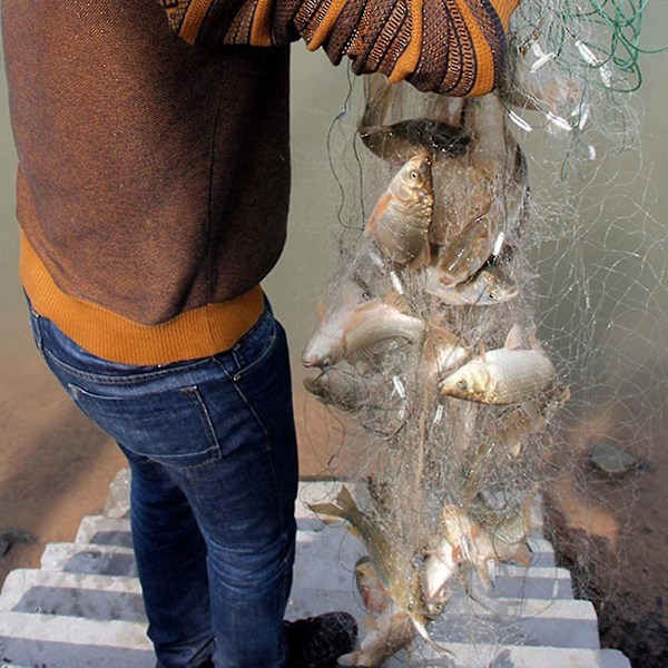 Tre lags flydende net agn net fiskegrej mesh fiskenet fiskeri
