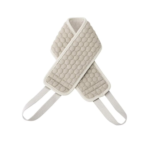 Back Scrubber, Cotton Back Scrubber With Back Strap For Showers, Body And Face Exfoliation, Blood Circulation