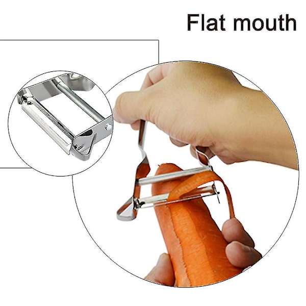 Rustfritt stål grønnsaksskreller ergonomisk