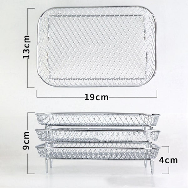 2x Stativ for Ninja, 3-lags matdehydratorstativ Toaststativ Grilltilbehør