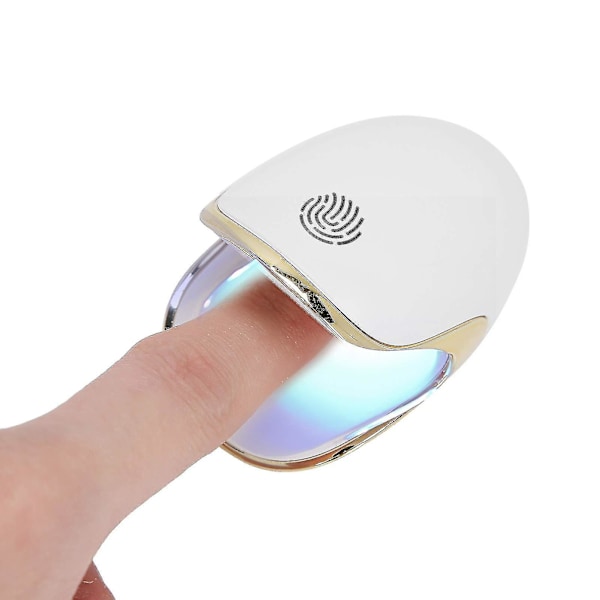 Mini UV LED-nagellampa för en finger, liten bärbar enkel finger