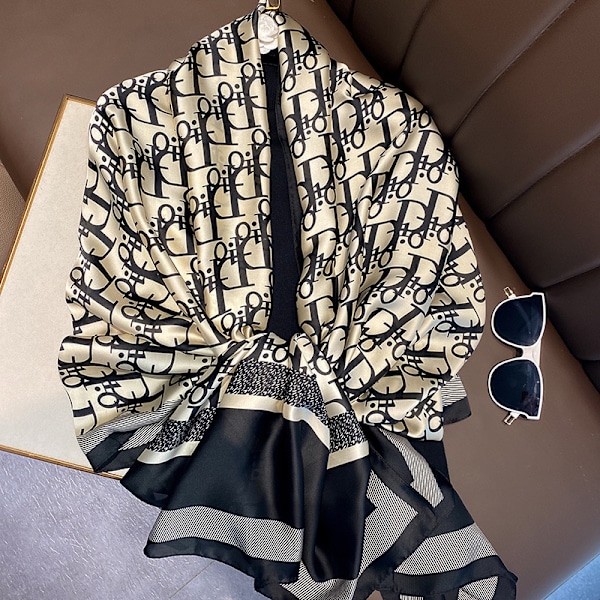 Lång modesjal för kvinnor/strandsjal/solskyddssjal/designersjal