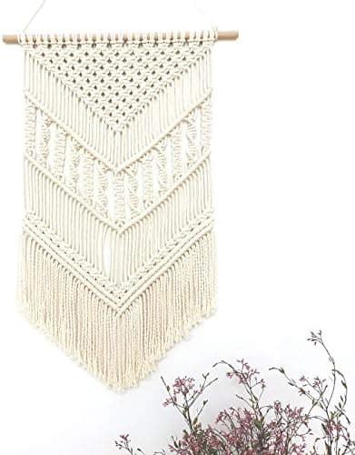 Macrame väggbonad i bohemisk stil, vävd för inredning