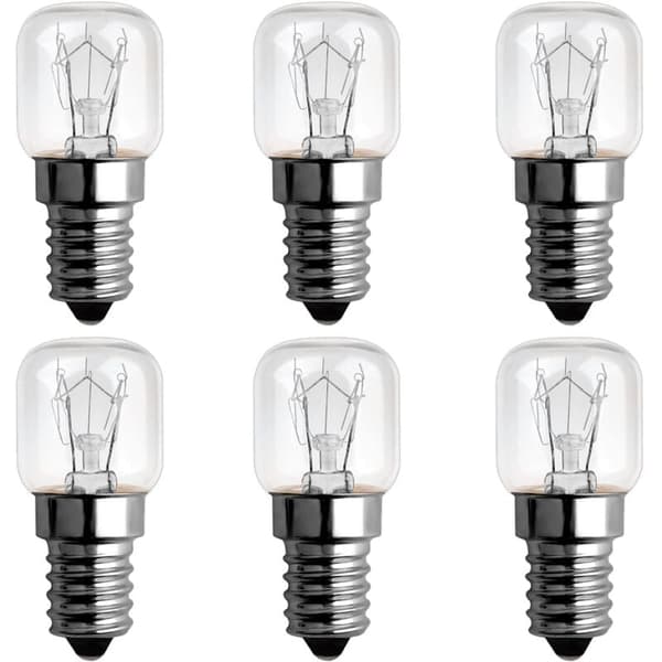 15W E14 Ugnslampa 300°C Dimbar Varmvit 2300K 6-pack