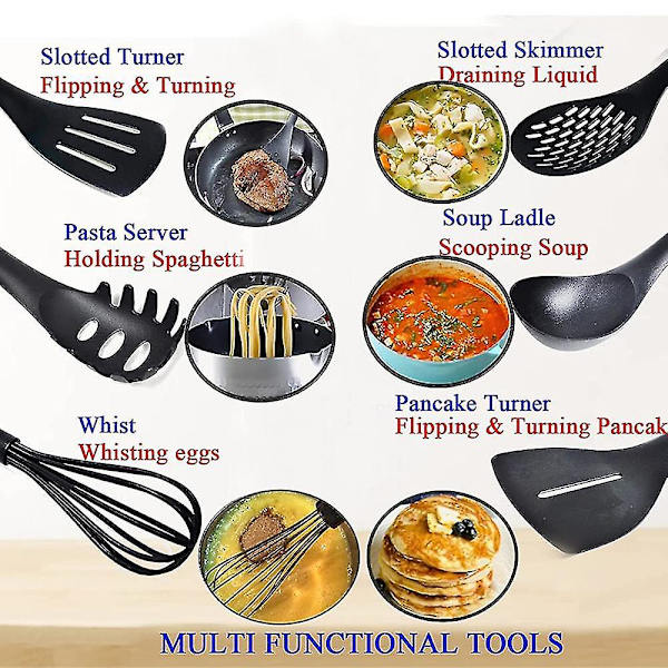 Rosa nylonspatel Non-stick Pan Special Cooking Colander Kök