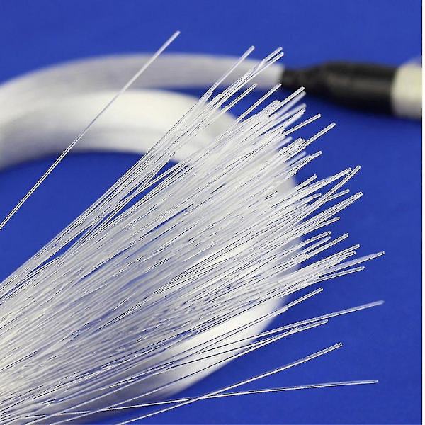 0,75 mm 300 m/rulle Pmma plast ändglödande fiberoptisk kabel för stjärnhimmel tak LED-ljus