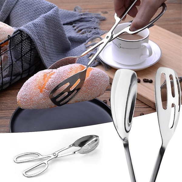 Buffet Tongs Thicken Party Food Serving Tongs Salad Cake Bread Tongs Kitchen Gadget