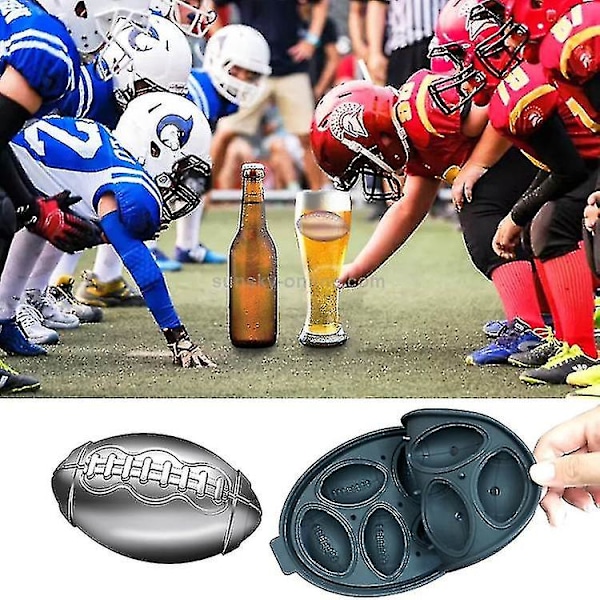 Amerikansk fotboll silikon isform silikon ismaskin isform (färg: Gul)