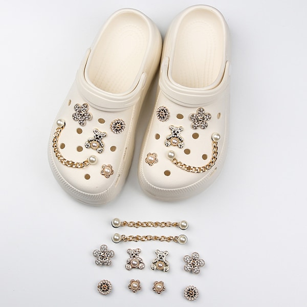 10 Crocs DIY -lisätarviketta, irrotettava kenkäkukka, kenkäsolki ins fa