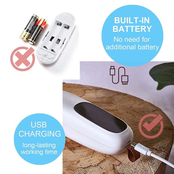 Mini varmeforsegler USB poseforsegler maskin med kutter håndholdt 2 i 1 varme matforsegler klips