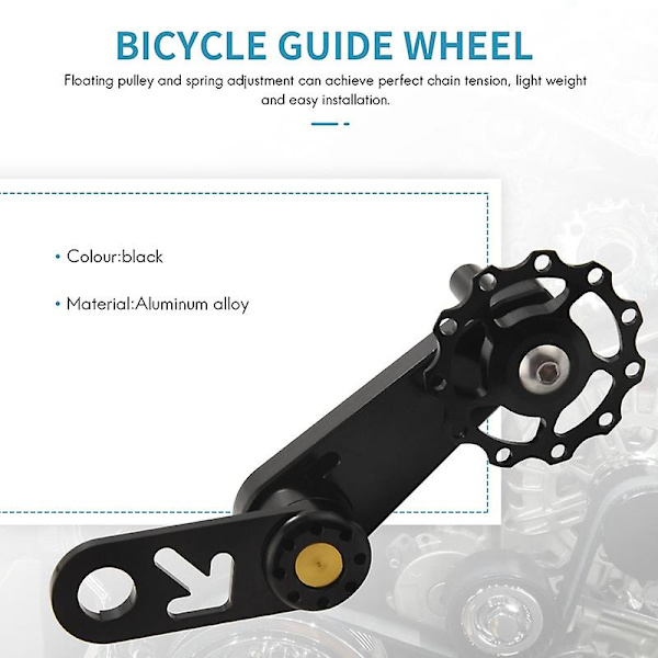 Folding Bike Chain Tensioner Lightweight Bicycle Guide Wheel Single Speed Rear Derailleur Chain Ten