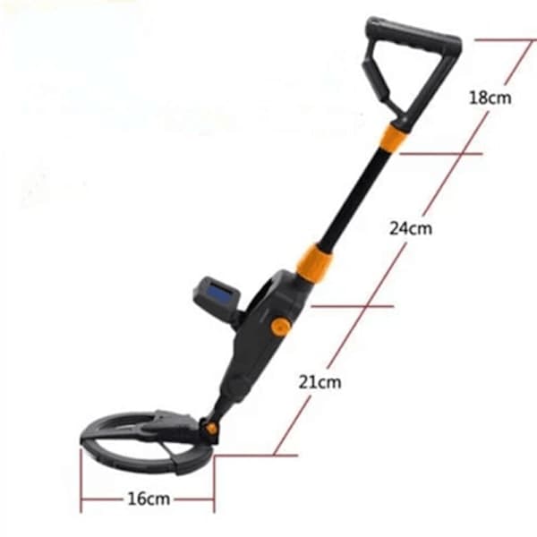 Kids Metal Detector, Adjustable Detection Depth, Lightweight Metal Detector with LCD Display and Waterproof Search Coil
