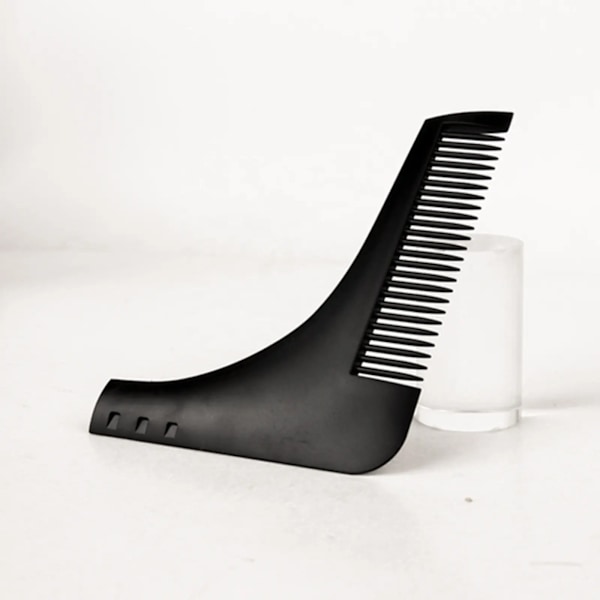 2PCS Styling Trimming Shaping Template Guide Grooming Comb Brush，7 verktyg i 1 Professionellt skäggformningsverktyg för perfekta linjer