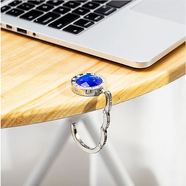 6 stk. Håndtaske Foldbar Taskekrog Pung Bord Hanger Holder Legering Mode Krystal