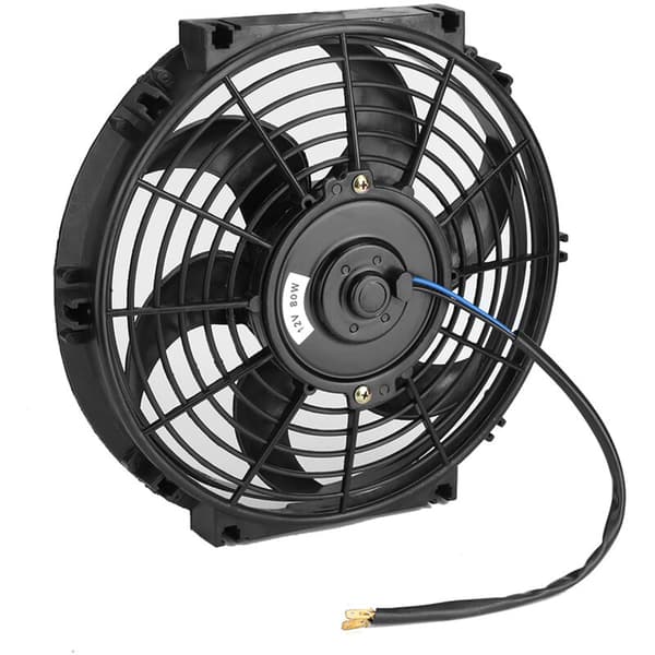 10in Slim Fläkt Push/Pull 12V Elektrisk Kylare med Installationstillbehör