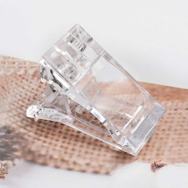 10 stk. Negletip Klips til Hurtig Bygning af Negleforme Negleklips