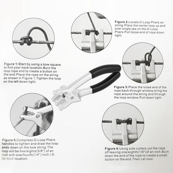 Bueskydning Compound Bue D Loop Tang Buestreng D Ring Installationsværktøj Bueskytte Tilbehør