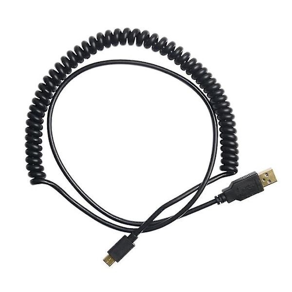 Spiral Type-C-kabel for mekanisk tastatur Gh60 Usb C-kabel Type C Usb-port for Poker 2 Gh60-tastatur