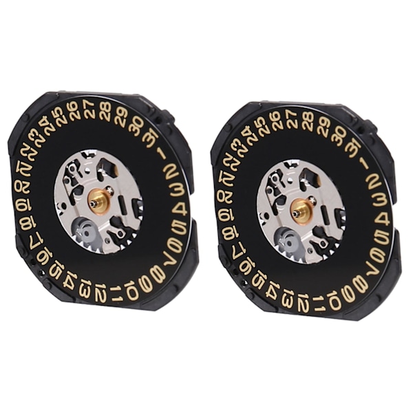 2x Quartz Watch Movement Vx42 Vx42e Date At 3'/4.5' Without Battery Watch Repair Parts Accessories