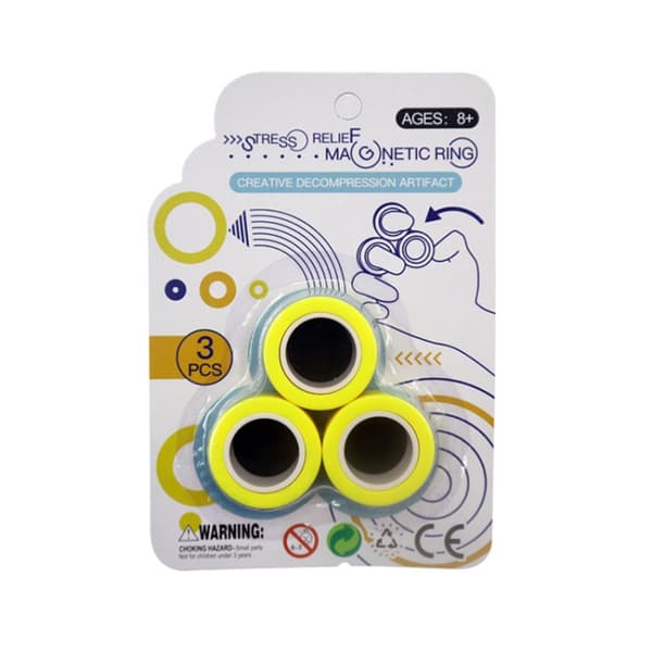 Magnetiske Fidget Ringer Gul
