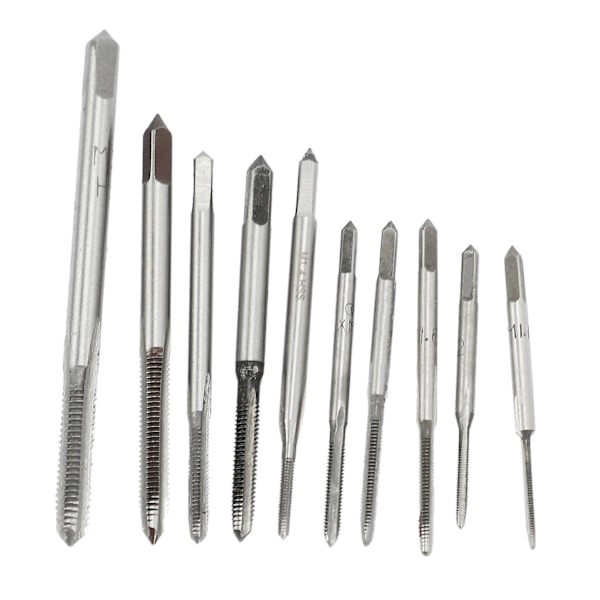 10 st Hss M1 M1.2 M1.4 M1.6 M1.7 M1.8 M2 M2.5 M3 M3.5 Mini gängtapp borr maskin metrisk gängtapp