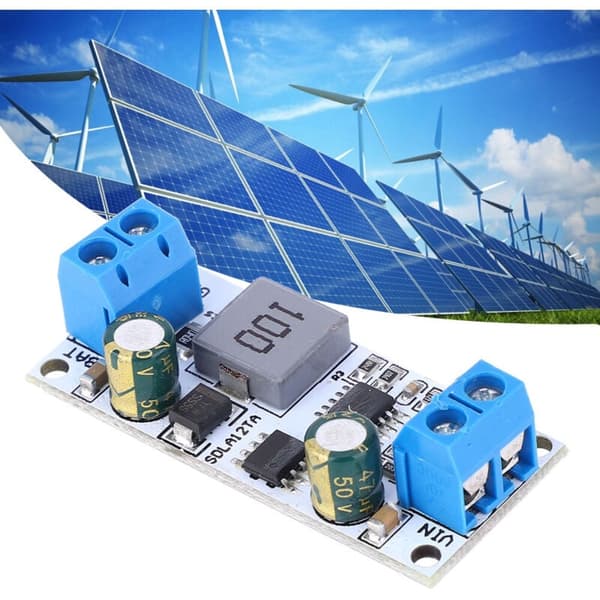 Solcellecontroller Modul, Syrebatteri Opladermodul, til MPPT Solcellecontroller 1-1000AH 12V (med Terminal)
