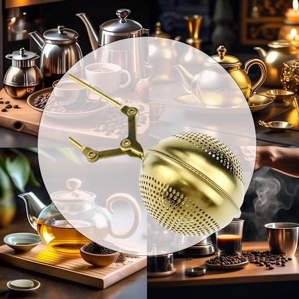 sigter si, fine mesh teinfuser rustfrit stål kugle mesh te si kaffe urt krydderi diffuser håndtag te bold match