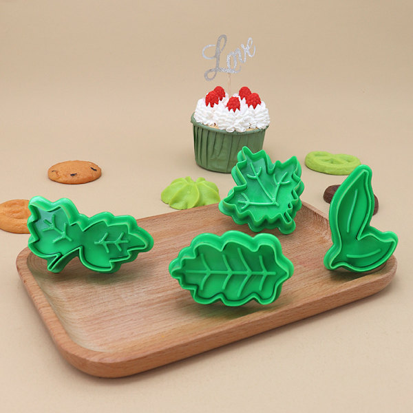 Kakeblader Baking Pie Crust Cutters Mold Cookie Cutters, Pastry/Fondant Stampers/Apple Pie for Thanksgiving Christmas