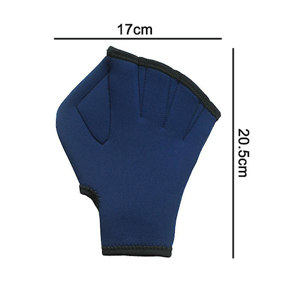 1 Double Fin Swimming Gloves Training Fit Paddle Diving