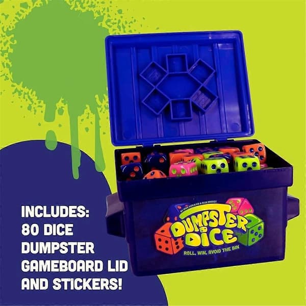 Dumpster Dice Spel Familjespel för 4 Spelare Kul