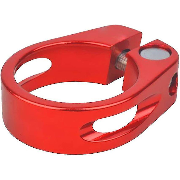 31,8 mm cykelstolpsklämma sadelstolpsklämma i aluminiumlegering sadelstolpsklämma för cykelsadelstolpe Mtb cykel landsvägscykel casual cykel (2 st, röd)