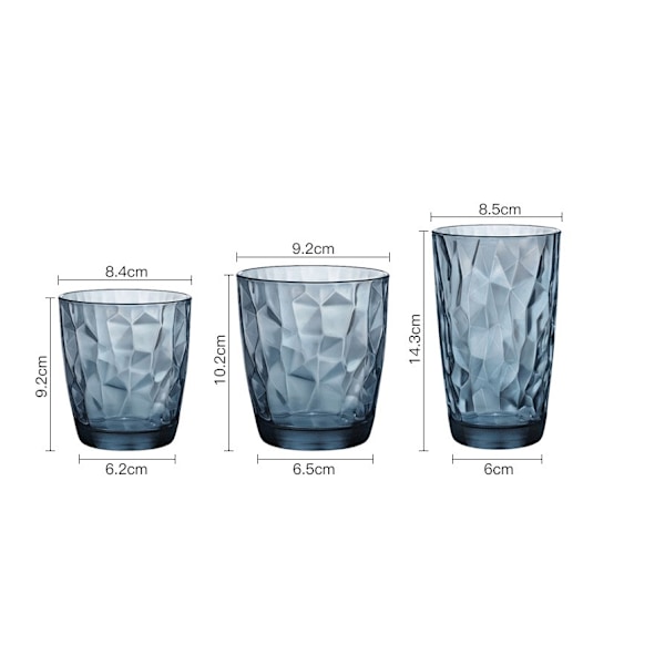 Plastmuggar 590 ml | set om 8 i 4 kustnära färger