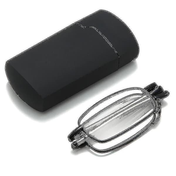Secure Fit Armless Ultralight Folding Reading Glasses With Universal Pod Case (hy)