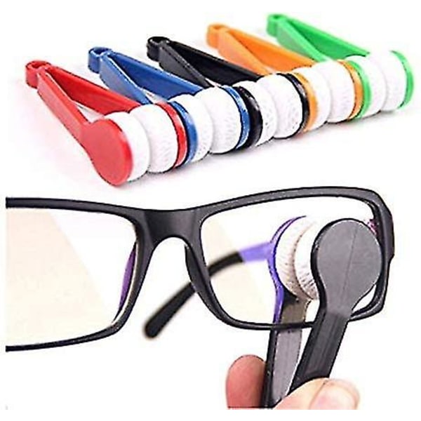 5pcs Mini Sunglasses Lens Microfiber Glasses Cleaner Soft Brush