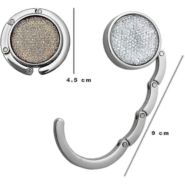 Foldbar veskehenger, foldbar veskekrok, metall foldbar veskekrok n