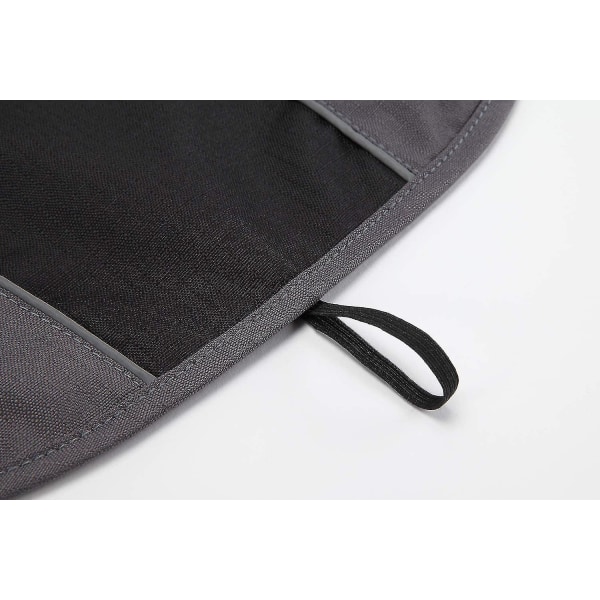 Vanntett fleece-hundevest for kaldt vær, vinterfrakk med refleksstriper, svart, XXL