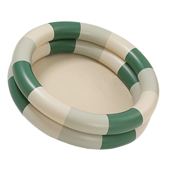 Oppustelig pool til baby, retro, oppustelig pool, familie, sød stil, tykkere vandpool, grøn stribe