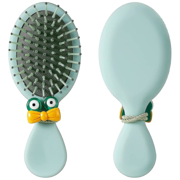 Hair Brush, Mini Travel Brush, Elliptical Hair Of Young Childrengreen