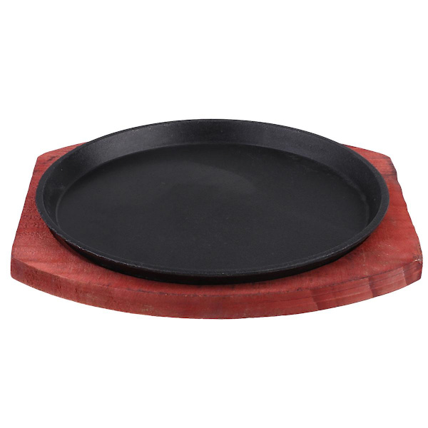 1 stk. BBQ Non-Stick Grill BBQ Pan Steak Grill Pan Komfur Grill BBQ Komfur Grill til induktionsplader (19CM rund)