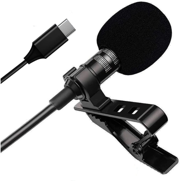 USB Type C Klips-på Lapel Mikrofon Til Telefonen