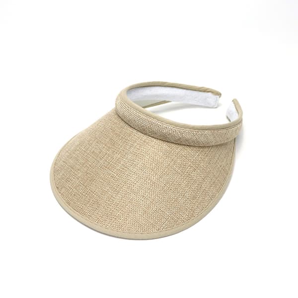 Dame sommer solhatte med bred skygge visirhatte sol UV-beskyttelse khaki